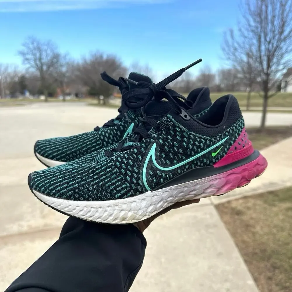 Nike React‎ Infinity Run Flyknit 3 Women's Road Running Athletic Shoes Size 10.5